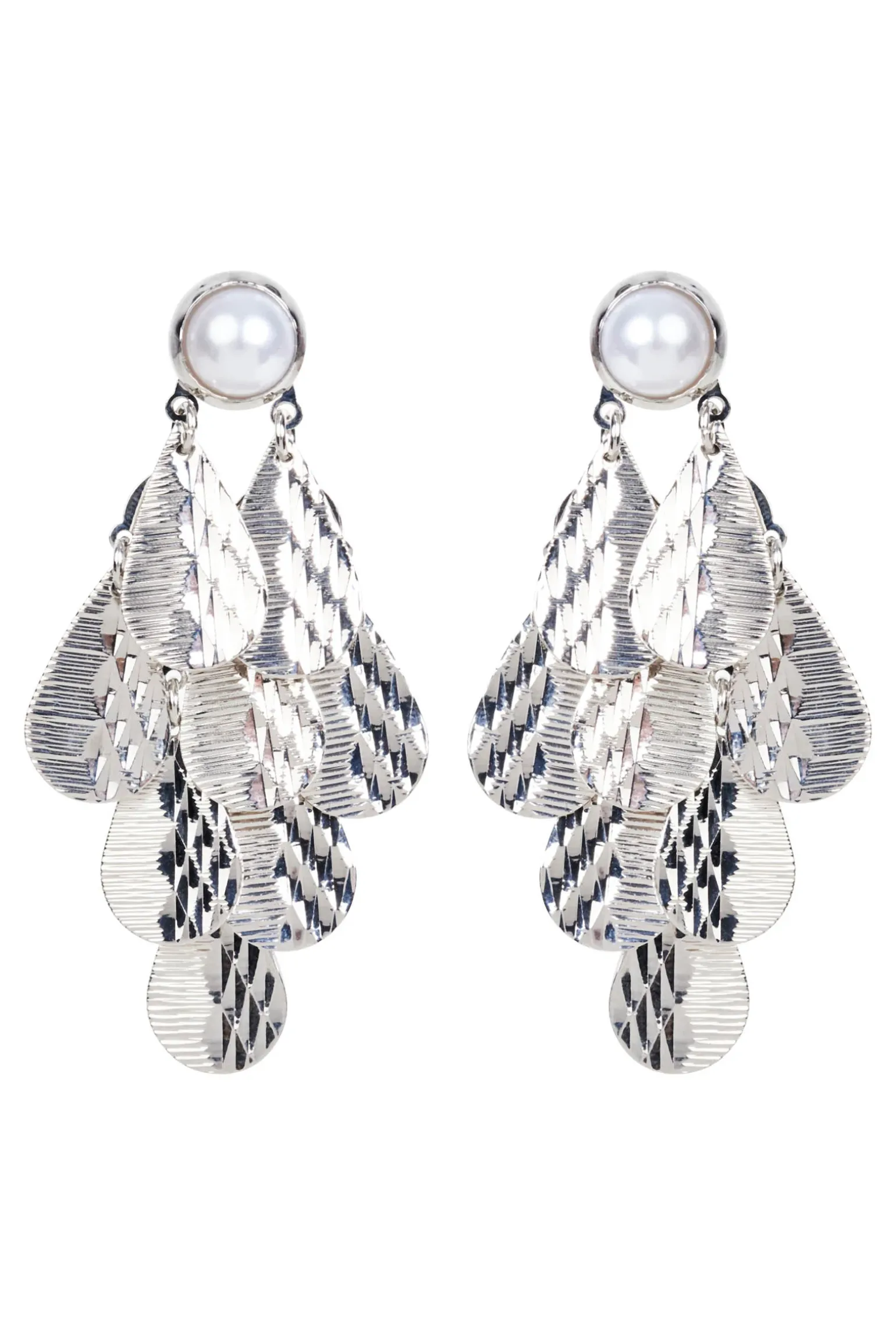 Aman Drop Earring - Silver