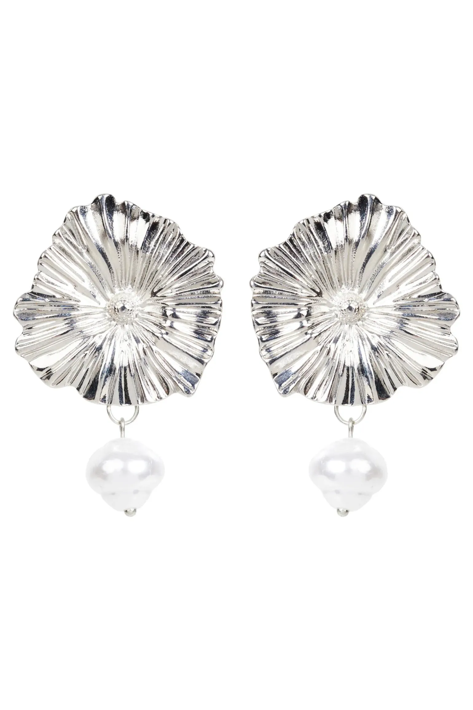 Aman Flora Earring - Silver