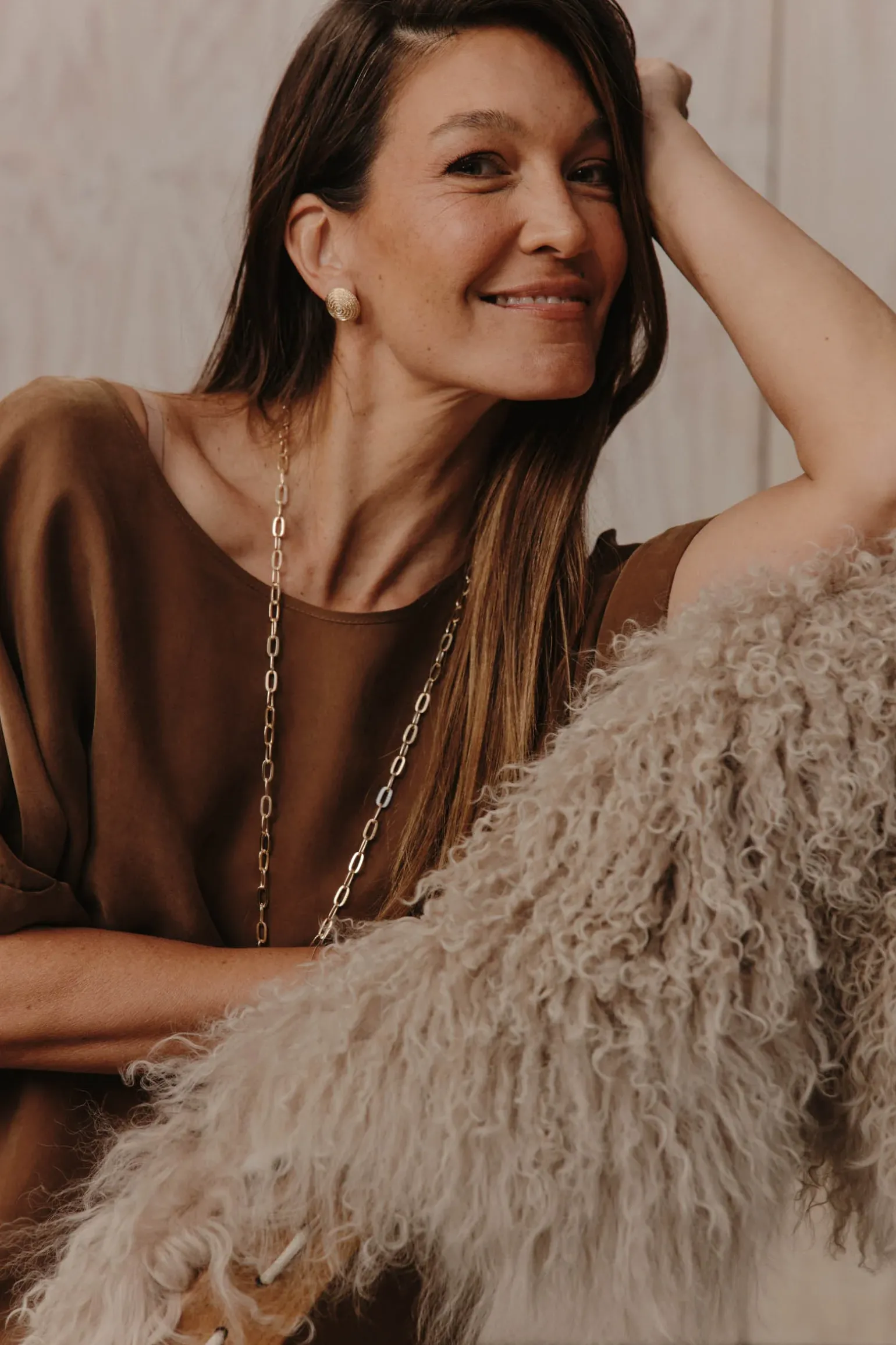 Aman Round Earring - Gold