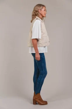 Argo Crop Vest - Ecru