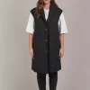 Argo Long Line Vest - Black