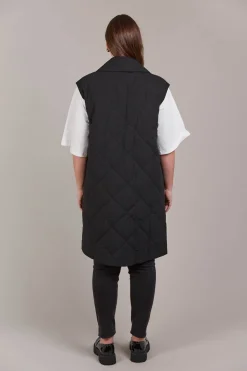 Argo Long Line Vest - Black