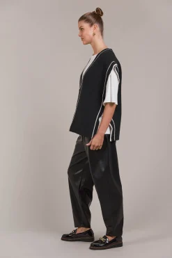 Avino Knit Vest - Black