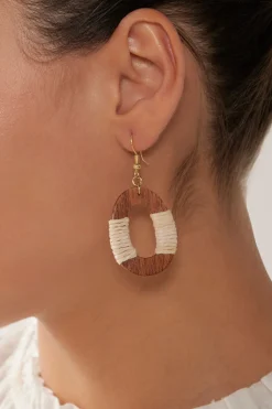 Cay Earring - Tan/Natural
