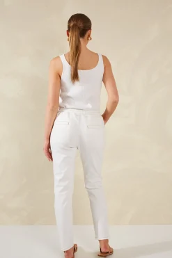 Dalton Denim Pant - White