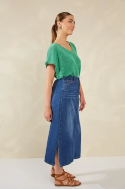 Dalton Denim Skirt - Indigo