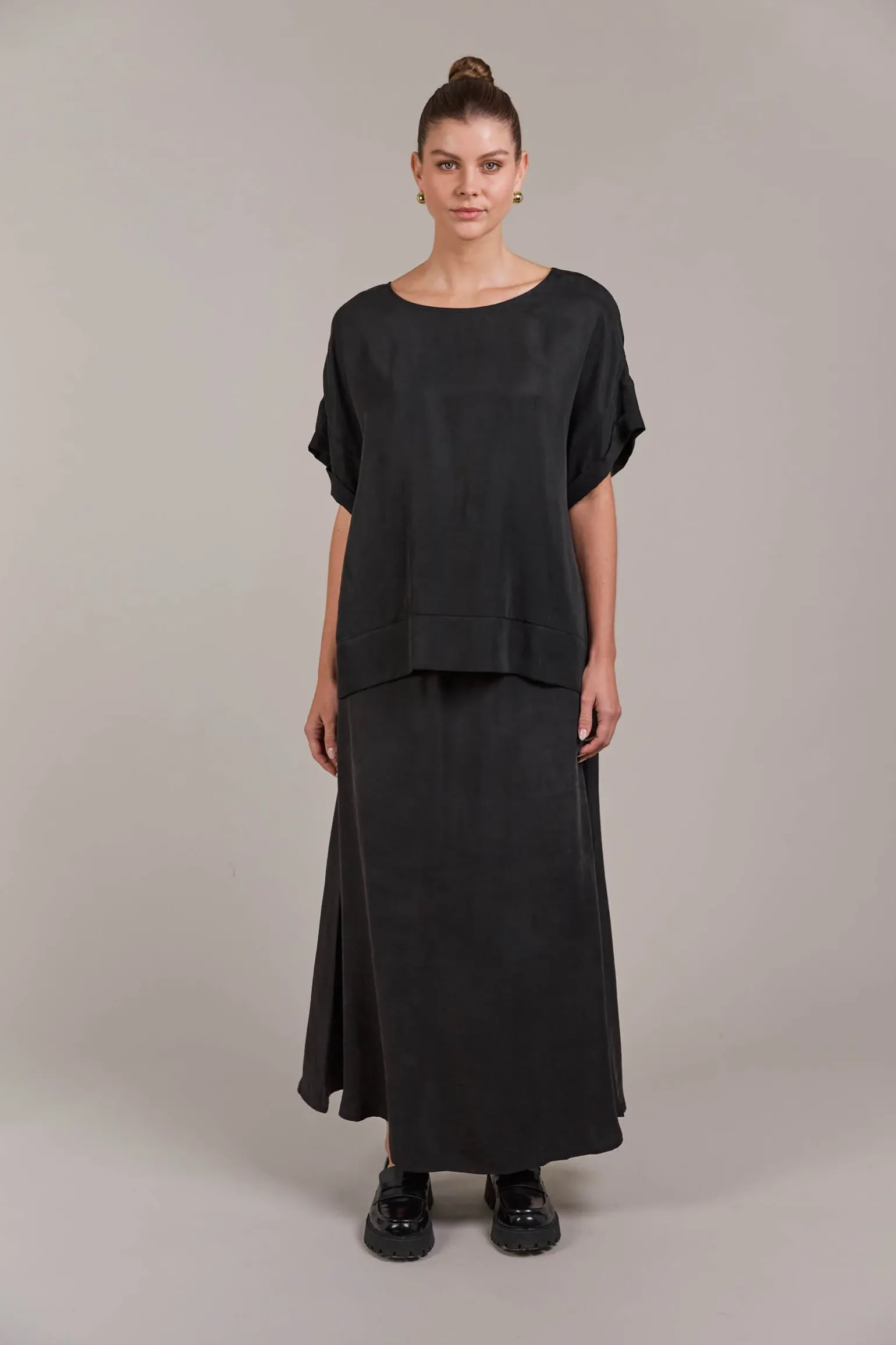 Eden Relaxed Top - Black