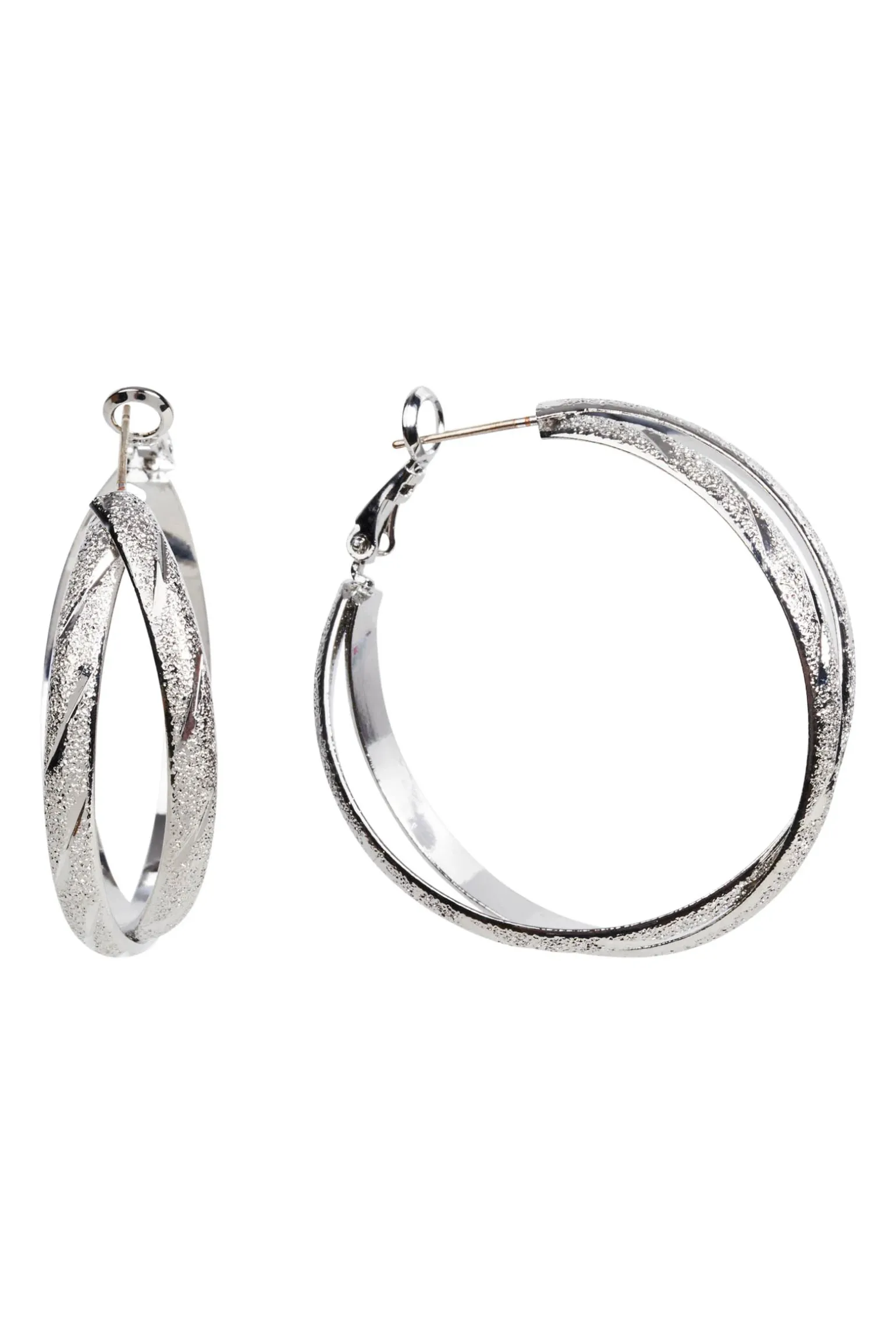 Eden Silver Hoop Earring - Multi
