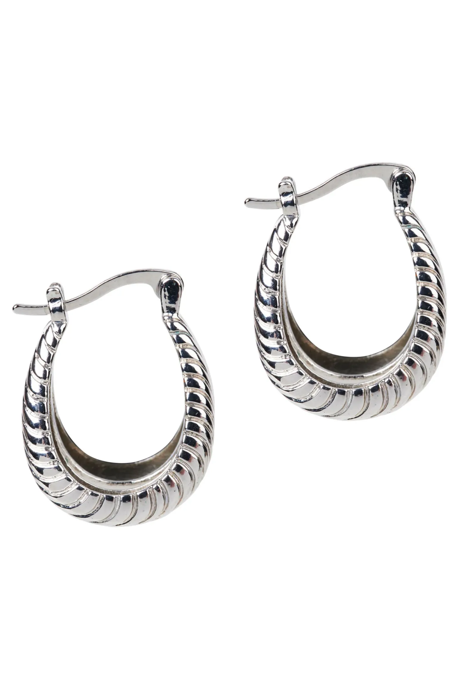 Eden Silver Hoop Earring - Split