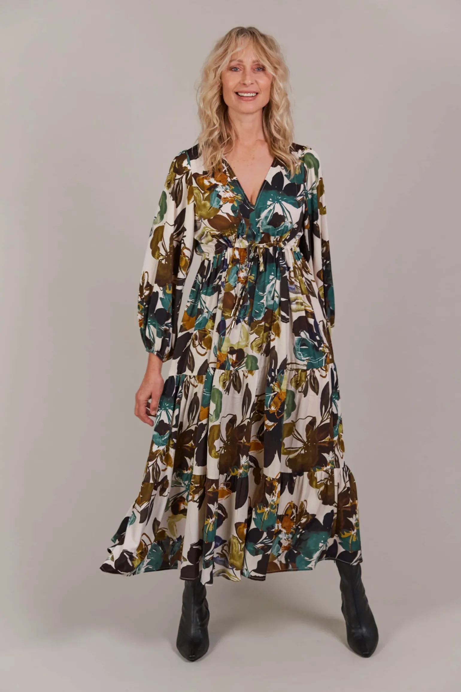 Elsie Maxi Dress - Botanical Tusk