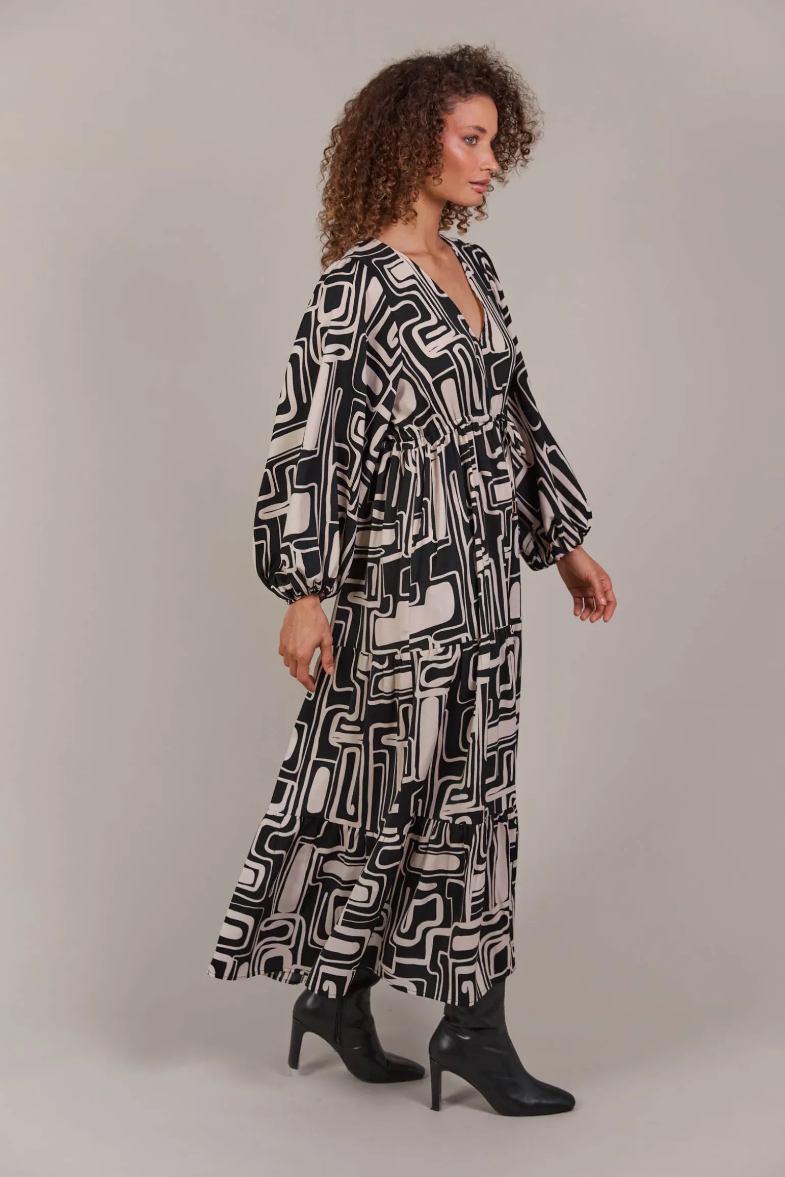 Elsie Maxi Dress - Geo