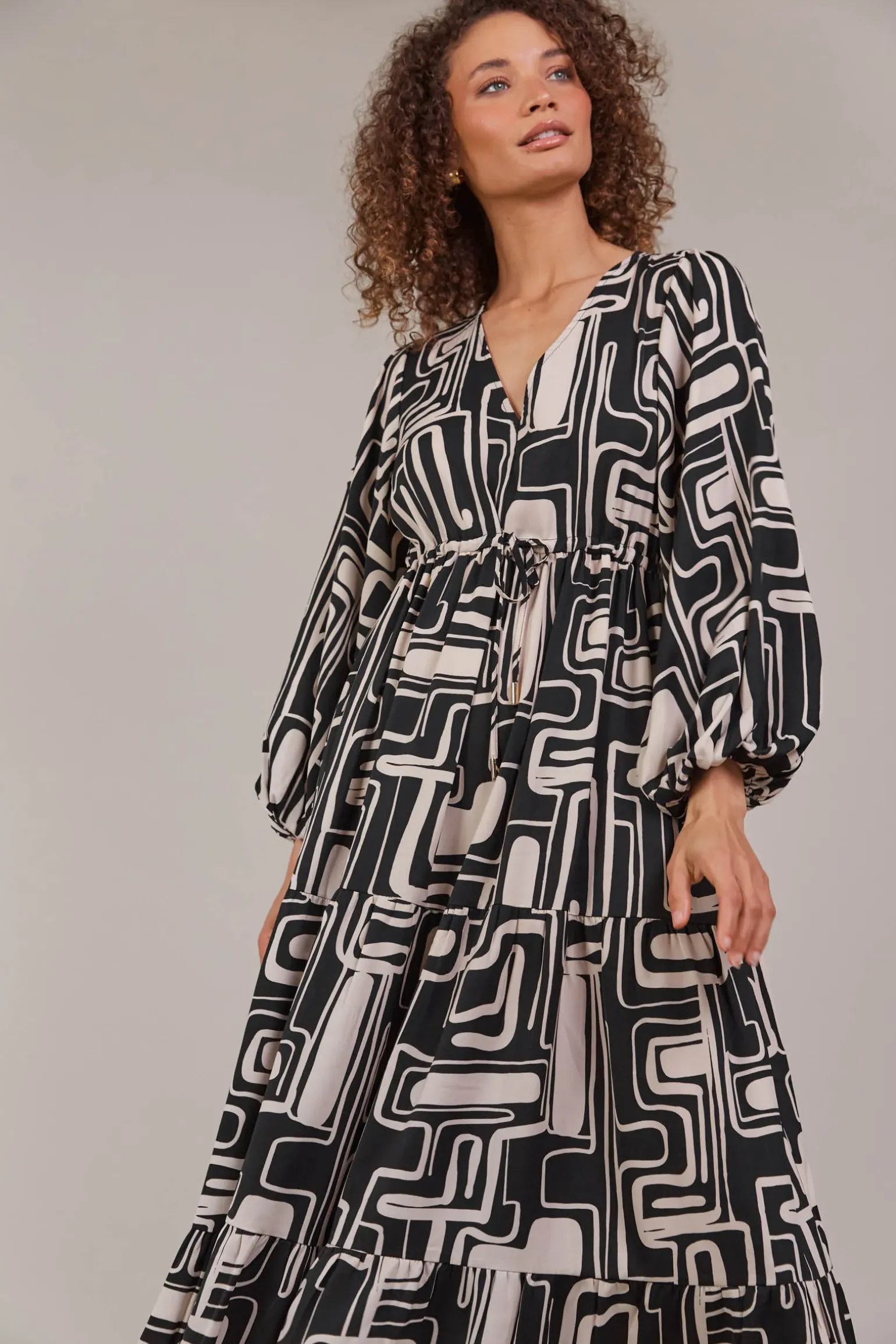 Elsie Maxi Dress - Geo