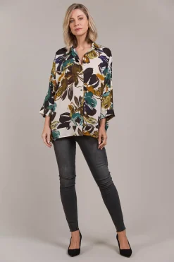 Elsie Relaxed Shirt - Botanical Tusk