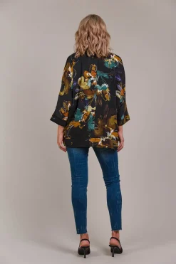 Elsie Relaxed Shirt - Botanical Black