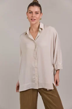 Elsie Relaxed Shirt - Ecru