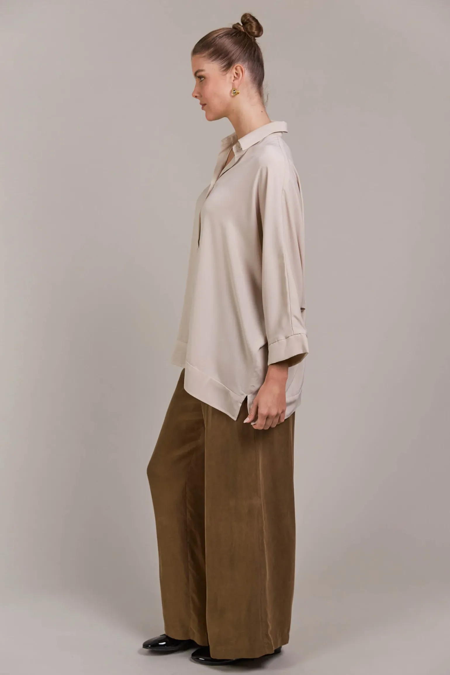 Elsie Relaxed Shirt - Ecru