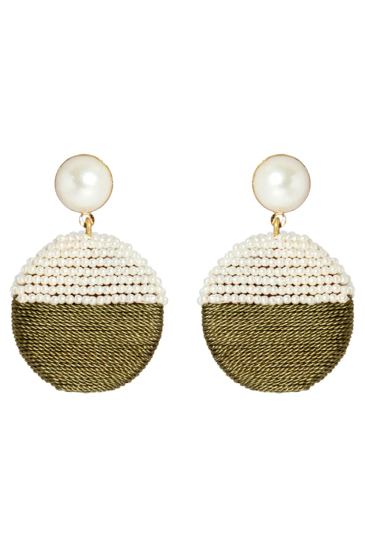 Elsie Round Earring - Chartreuse