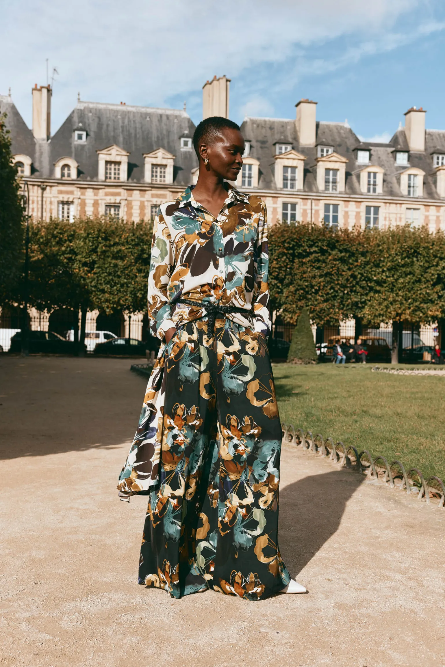 Elsie Shirt Dress - Botanical Tusk