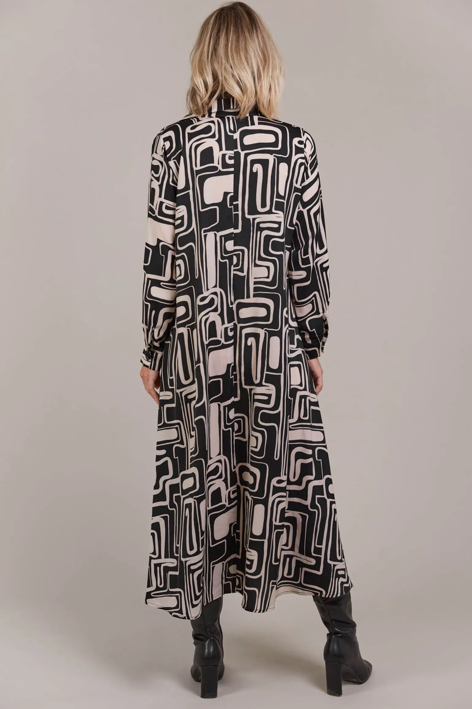 Elsie Shirt Dress - Geo