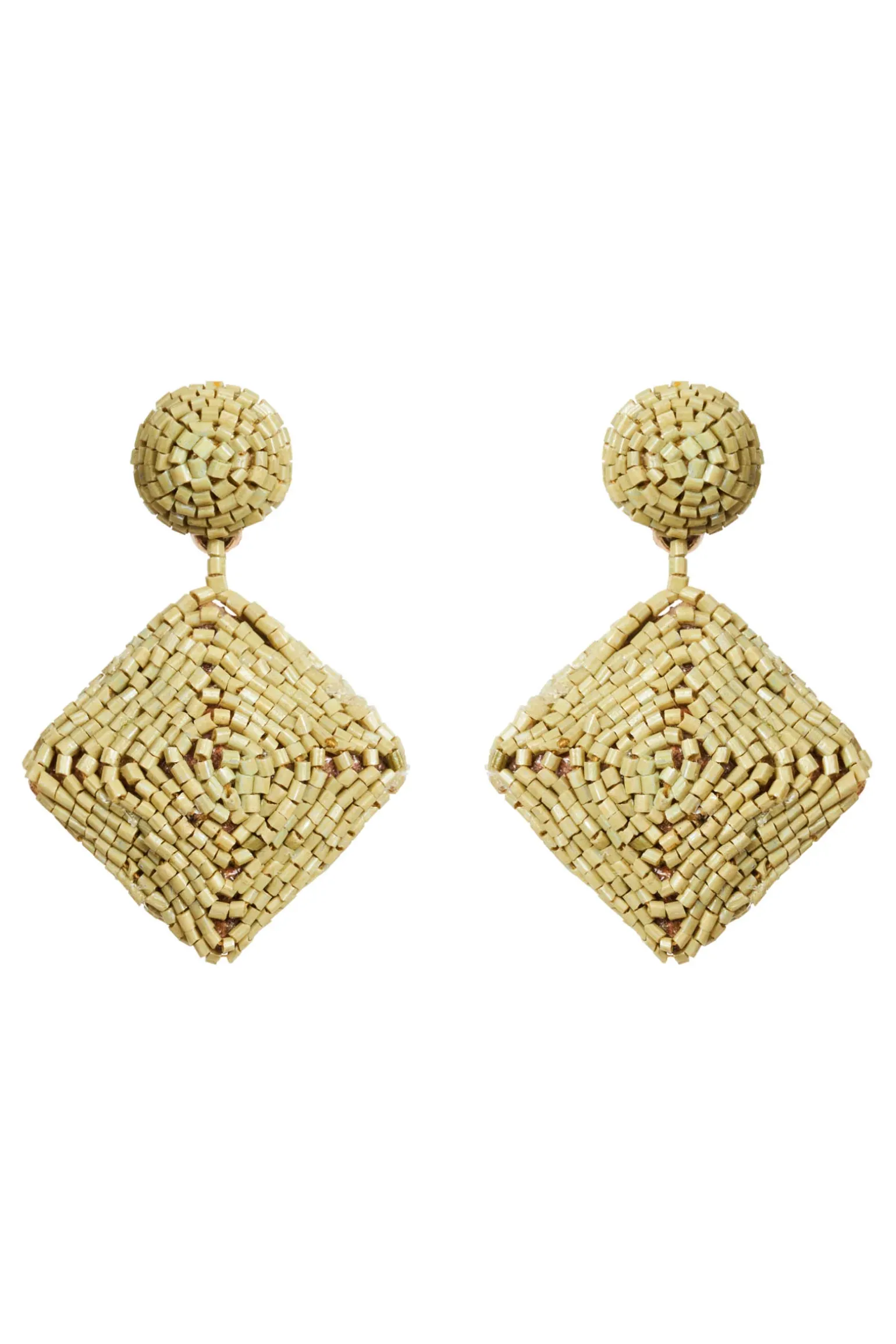 Elsie Square Earring - Chartreuse