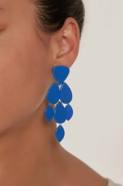 Elysian Drop Earring - Cobalt