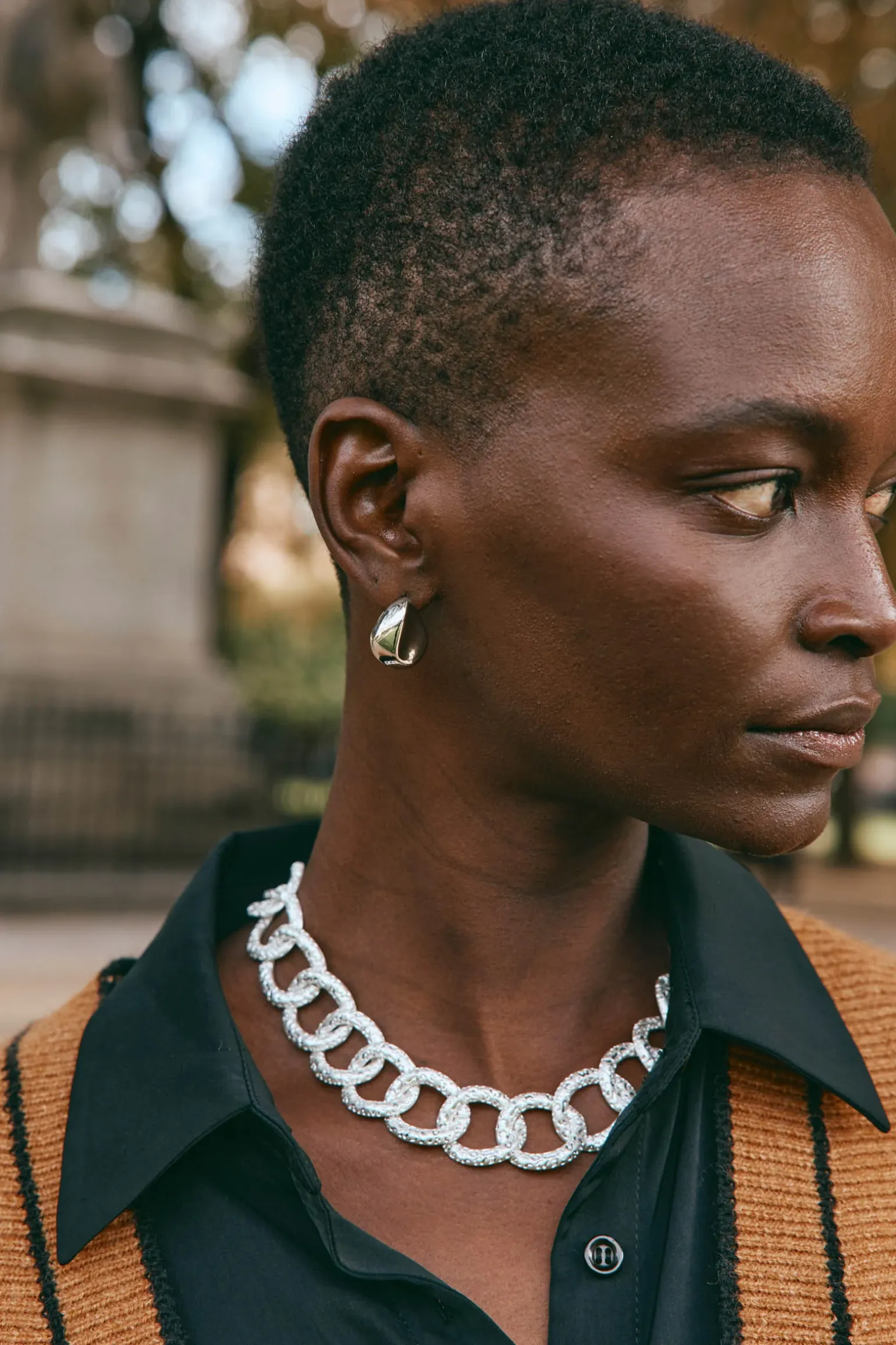 Estel Choker Necklace - Silver