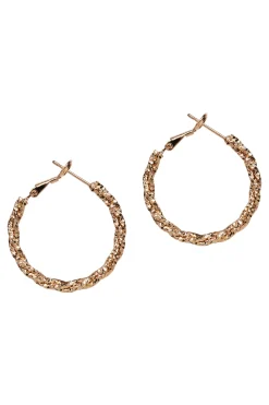 Estel Gold Hoop Earring - Twist