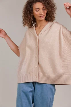 Estel Hood Knit - Oat