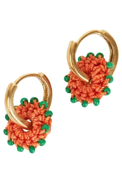 Ethos Earring - Coral/Kiwi