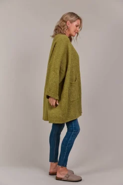 Folie Relaxed Cardigan - Chartreuse