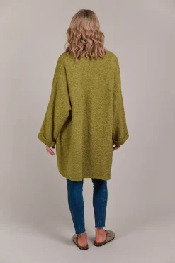 Folie Relaxed Cardigan - Chartreuse