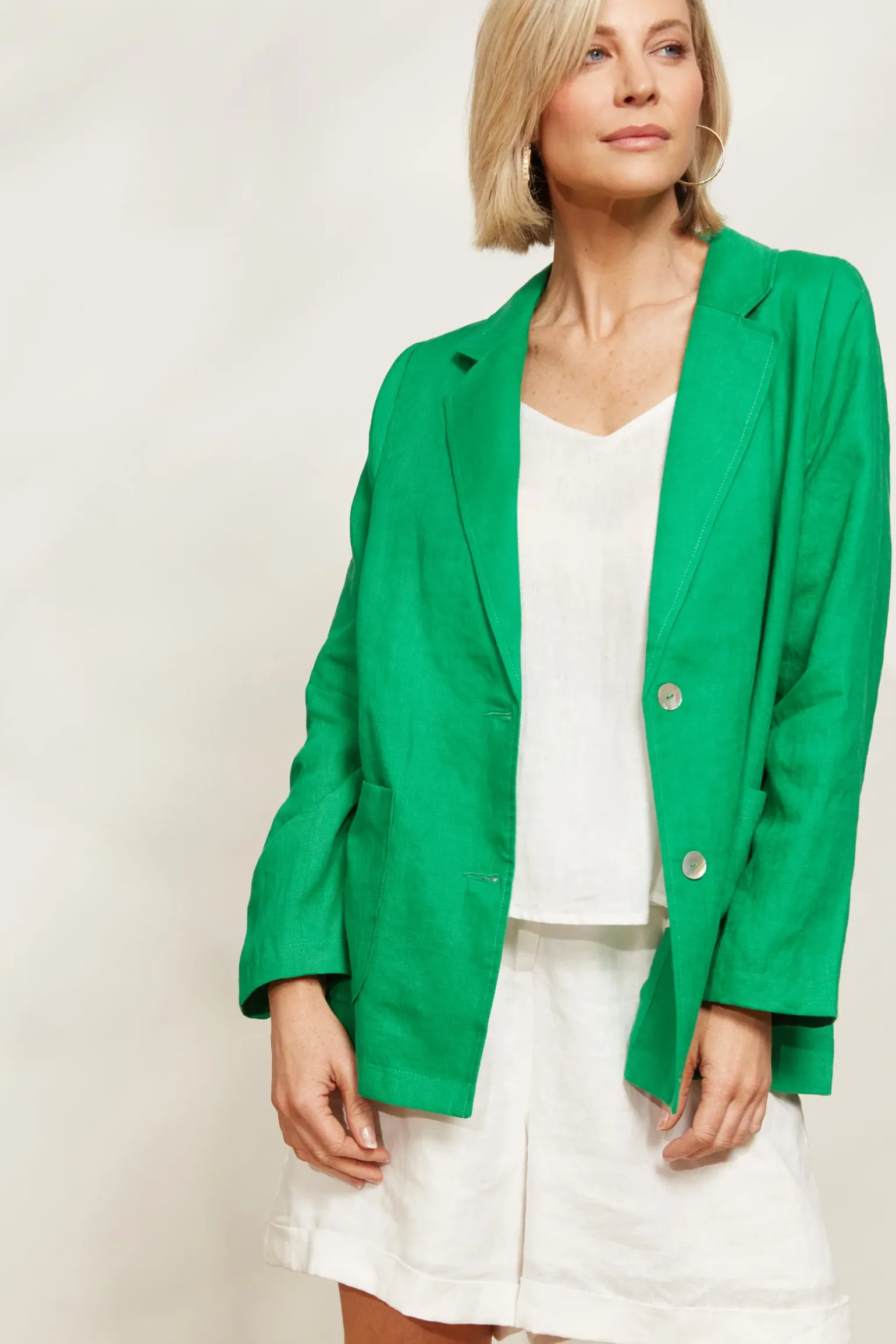 Halcyon Blazer - Emerald