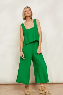 Halcyon Crop Pant - Emerald