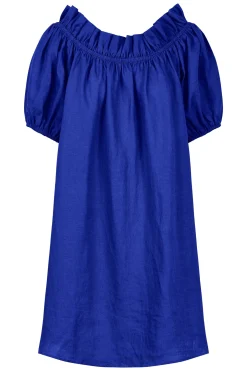 Halcyon Ruched Dress - Cobalt