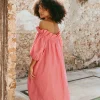 Halcyon Ruched Dress - Musk