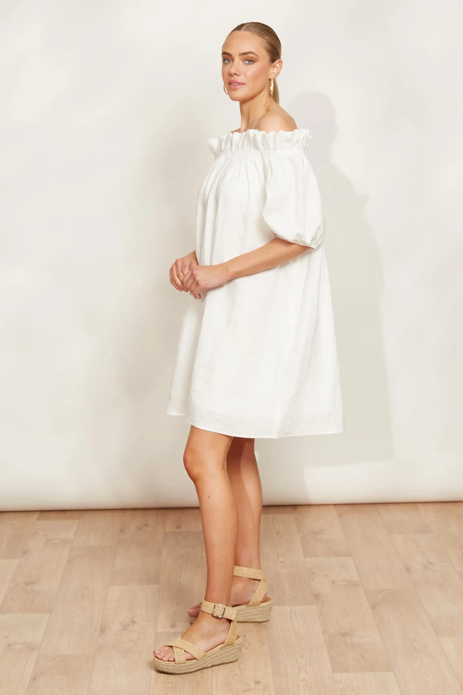 Halcyon Ruched Dress - Opal