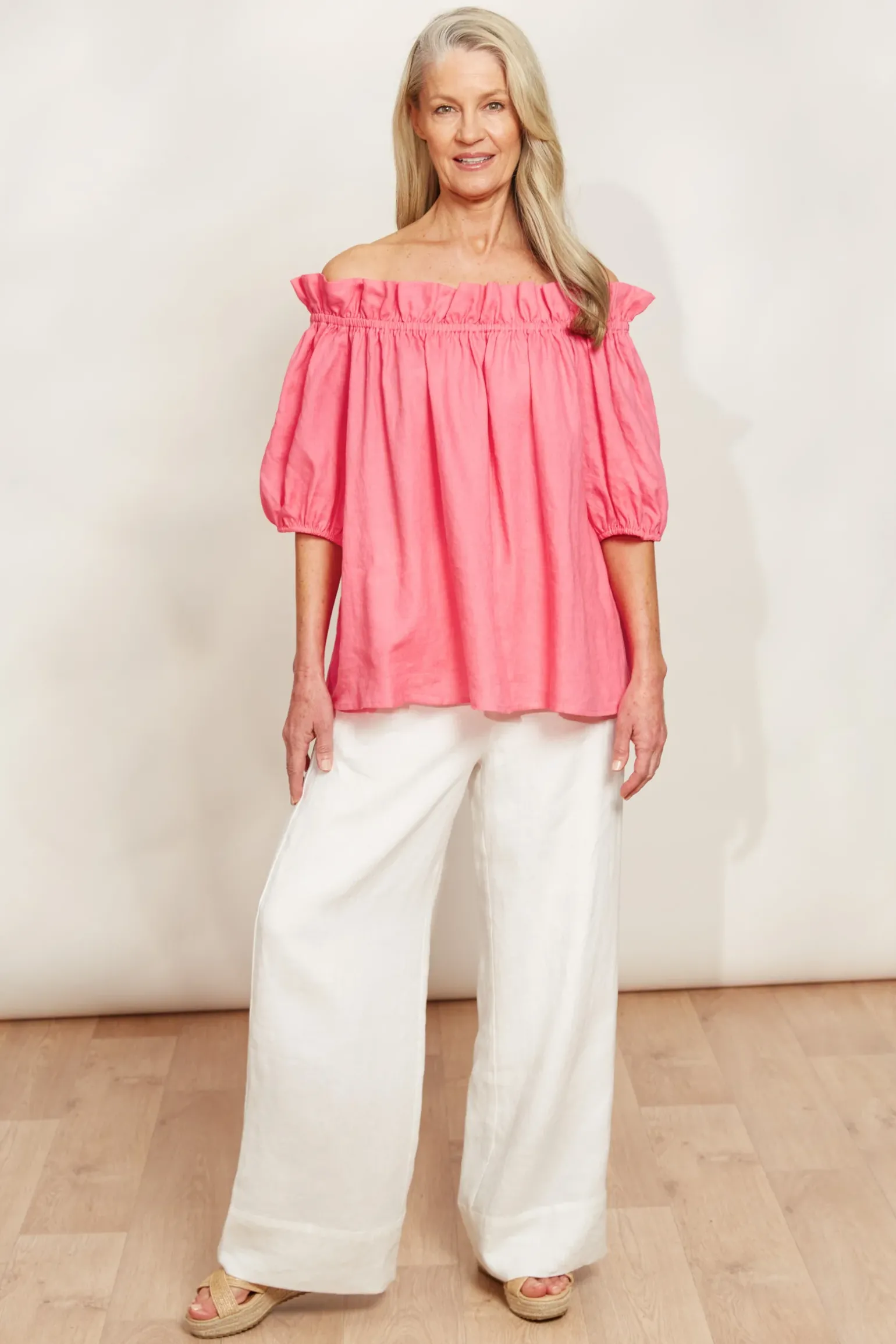 Halcyon Ruched Top - Musk