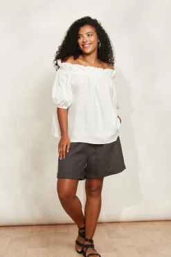 Halcyon Ruched Top - Opal