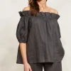Halcyon Ruched Top - Oyster