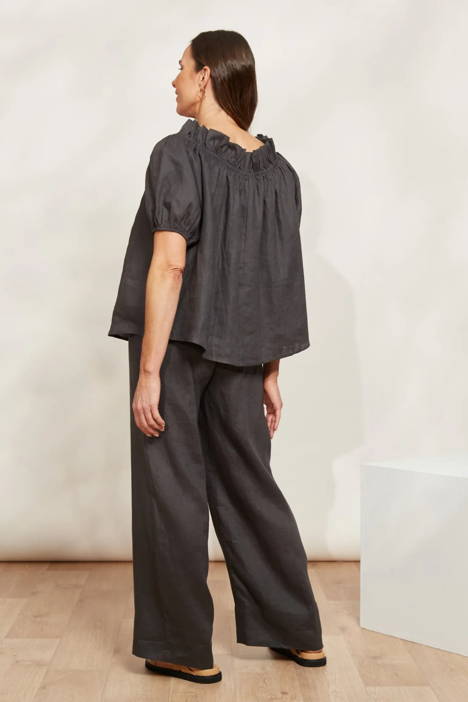 Halcyon Ruched Top - Oyster