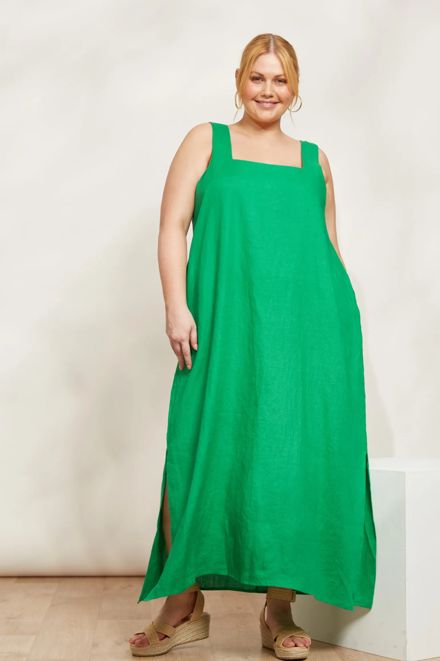 Halcyon Tank Dress - Emerald