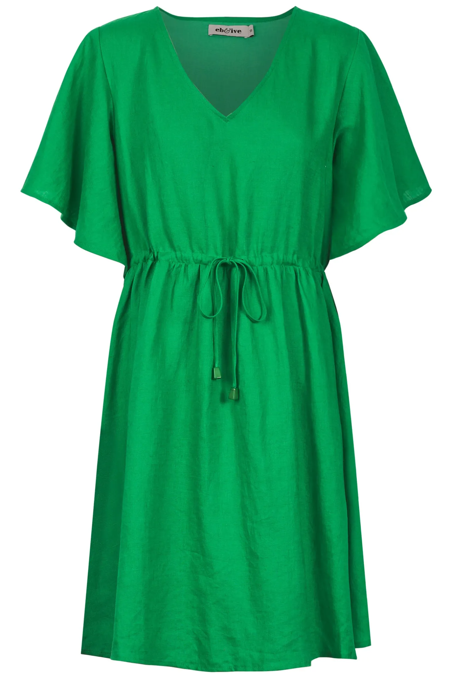 Halcyon Tie Dress - Emerald