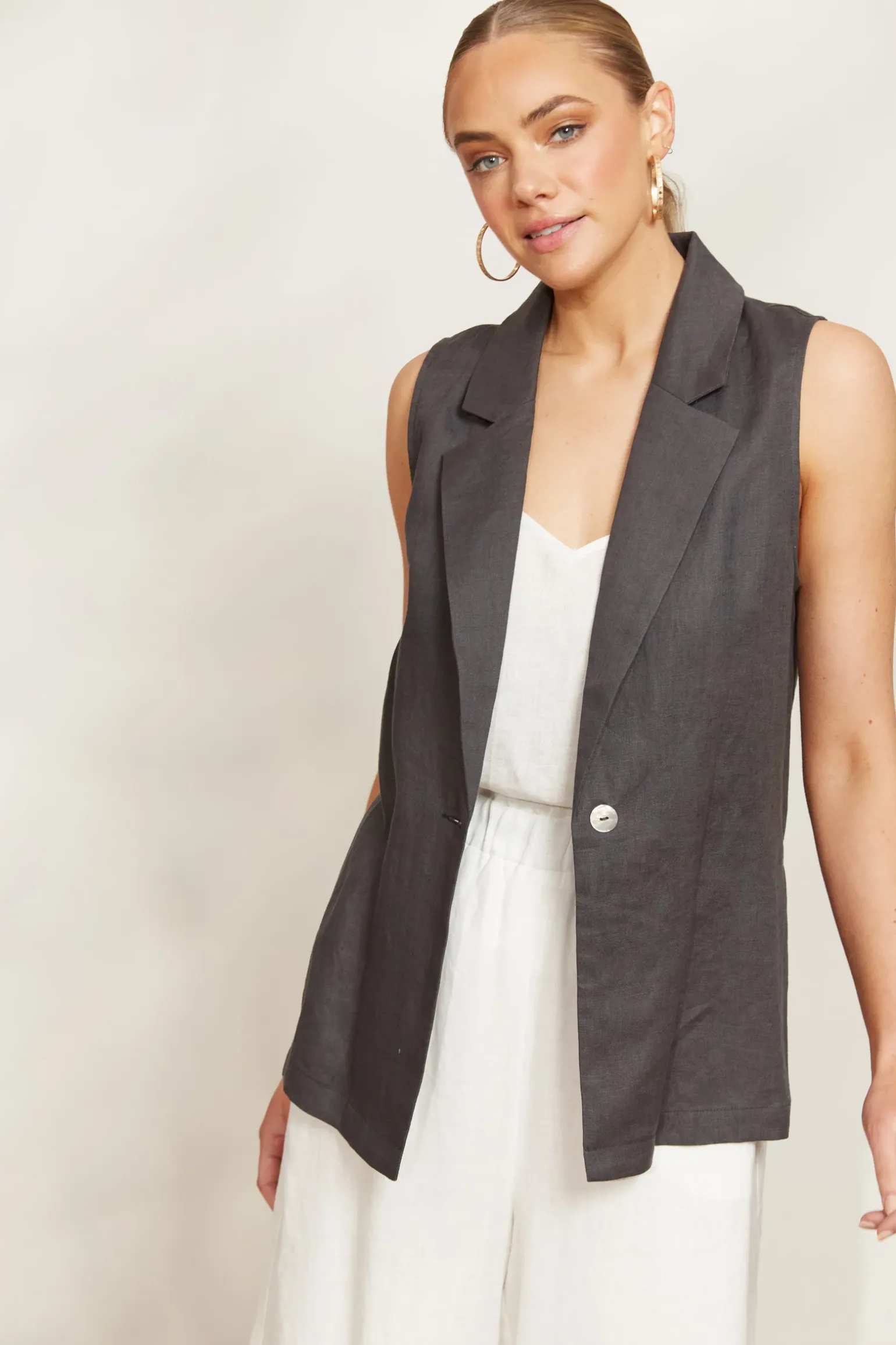 Halcyon Vest - Oyster