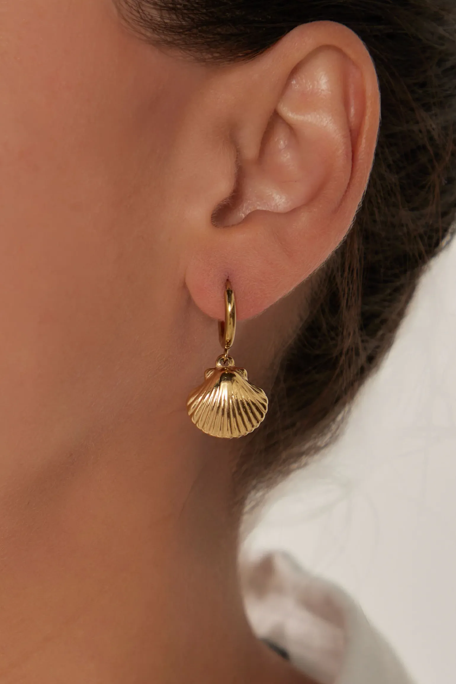 Heritage Earring - Gold Shell