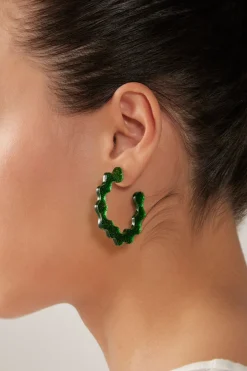 Jovial Hoop Earring - Emerald