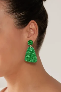 Jovial Sparkle Earring - Emerald