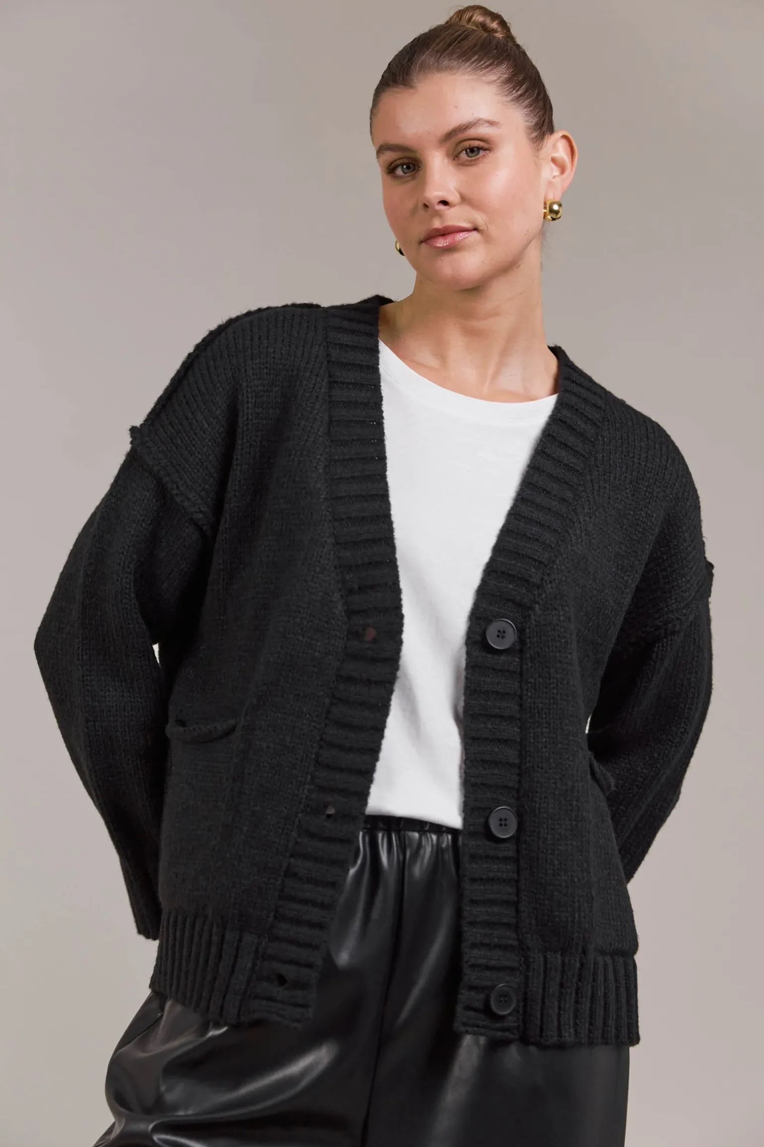 Katana Cardigan - Black