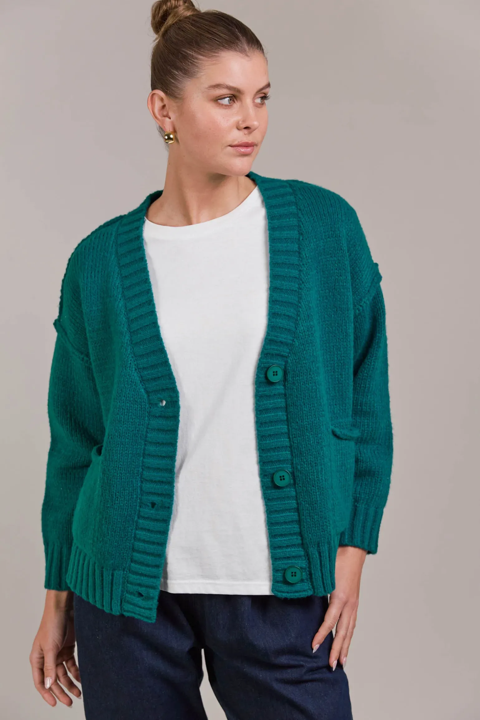 Katana Cardigan - Teal