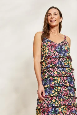 La Mer Frill Maxi - Blume