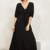 La Mer Tie Dress - Sable